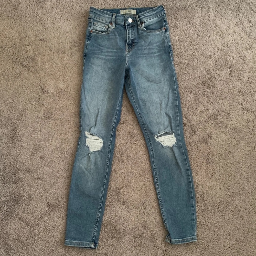 Topshop jamie ripped jeans